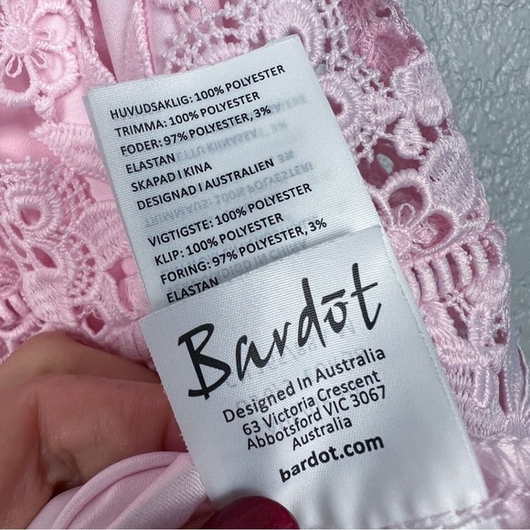 Bardot Elise Lace Dress, Washed Pink 6 - Sleeveless, Feminine, Sexy, EUC, Small - Picture 11 of 13